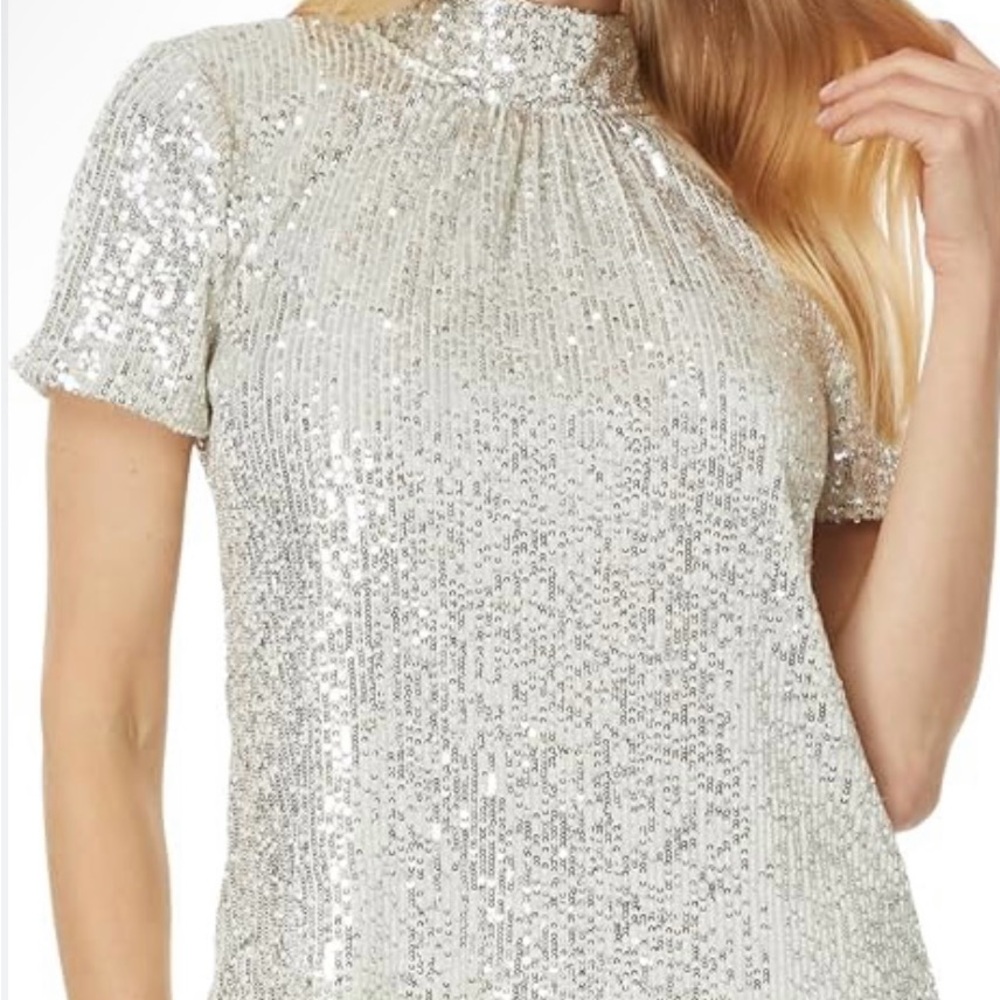 NWT CeCe Sequin Women's Top